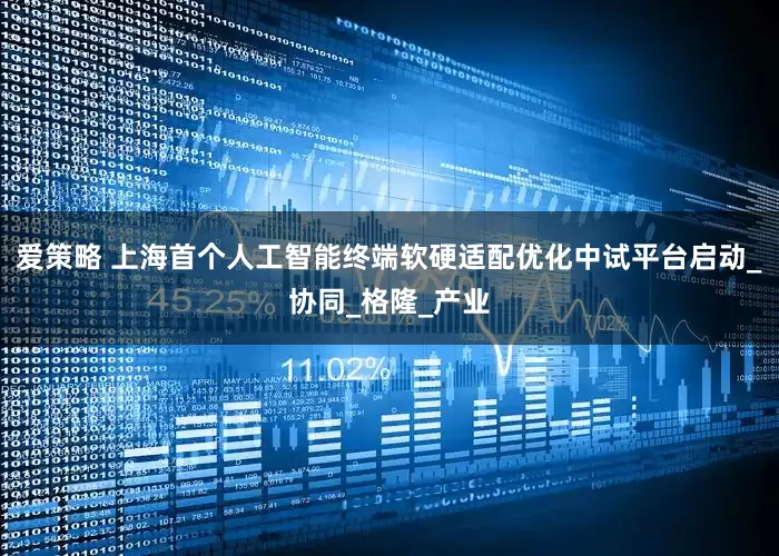 爱策略 上海首个人工智能终端软硬适配优化中试平台启动_协同_格隆_产业